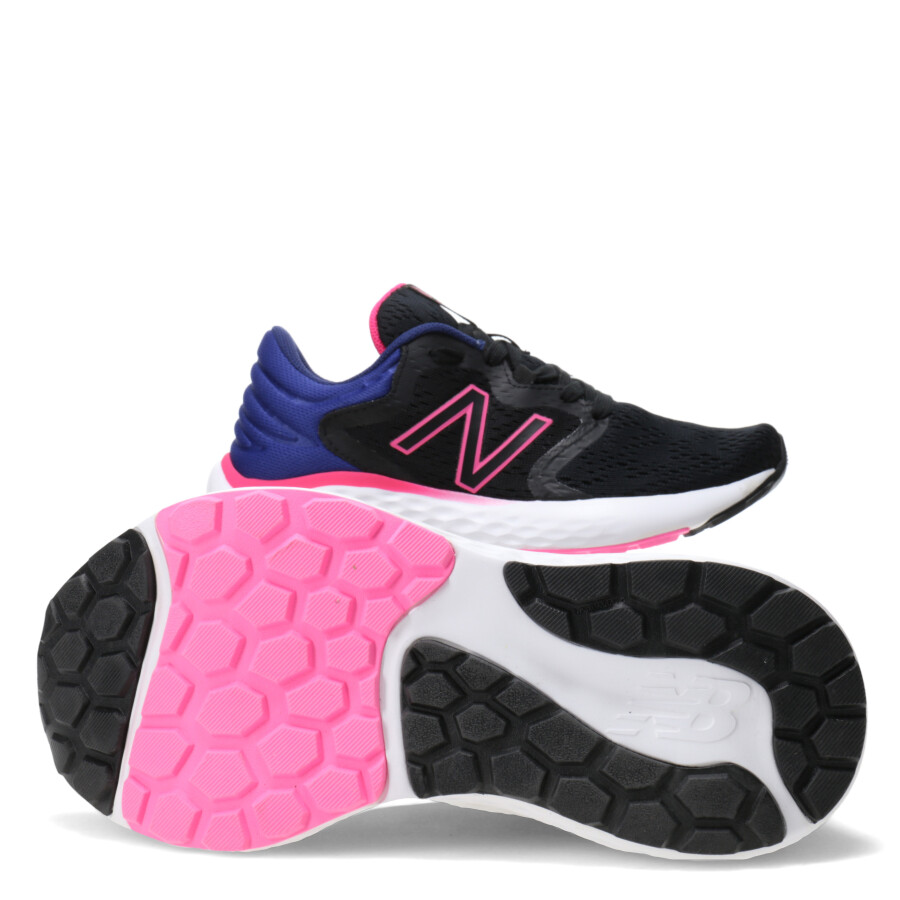 Championes de Mujer New Balance Running Wns Negro - Azul - Rosado