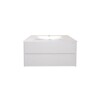 Mueble de baño suspendido White 80 cm con bacha de loza Mueble De Baño Suspendido White 80 Cm Con Bacha De Loza