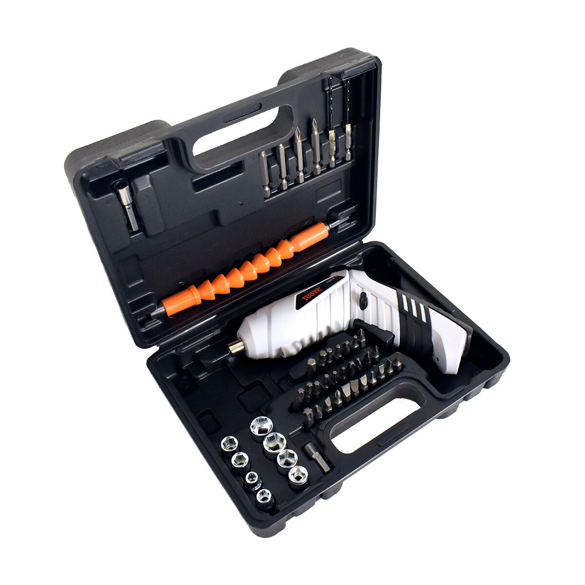 Atornillador Taladro recargable Portátil con accesorios - Negro 
