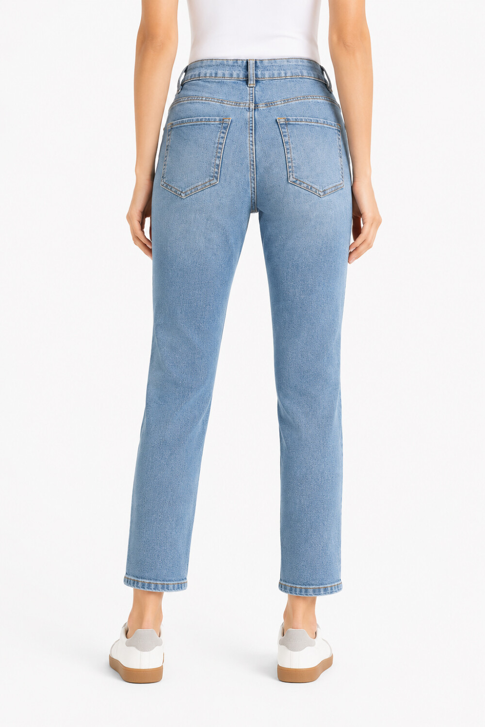 Pantalon Jeaniu Azul Grisaceo
