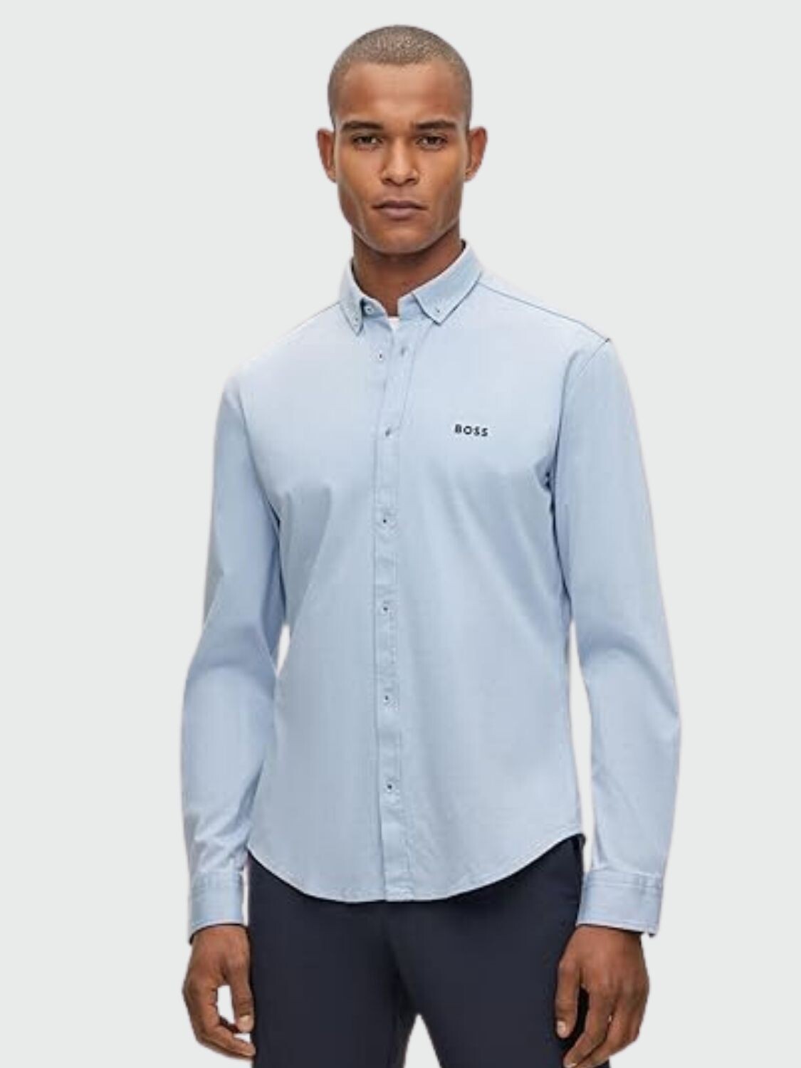 Hugo Boss -Camisa Casual, regular fit, BIADO Celeste