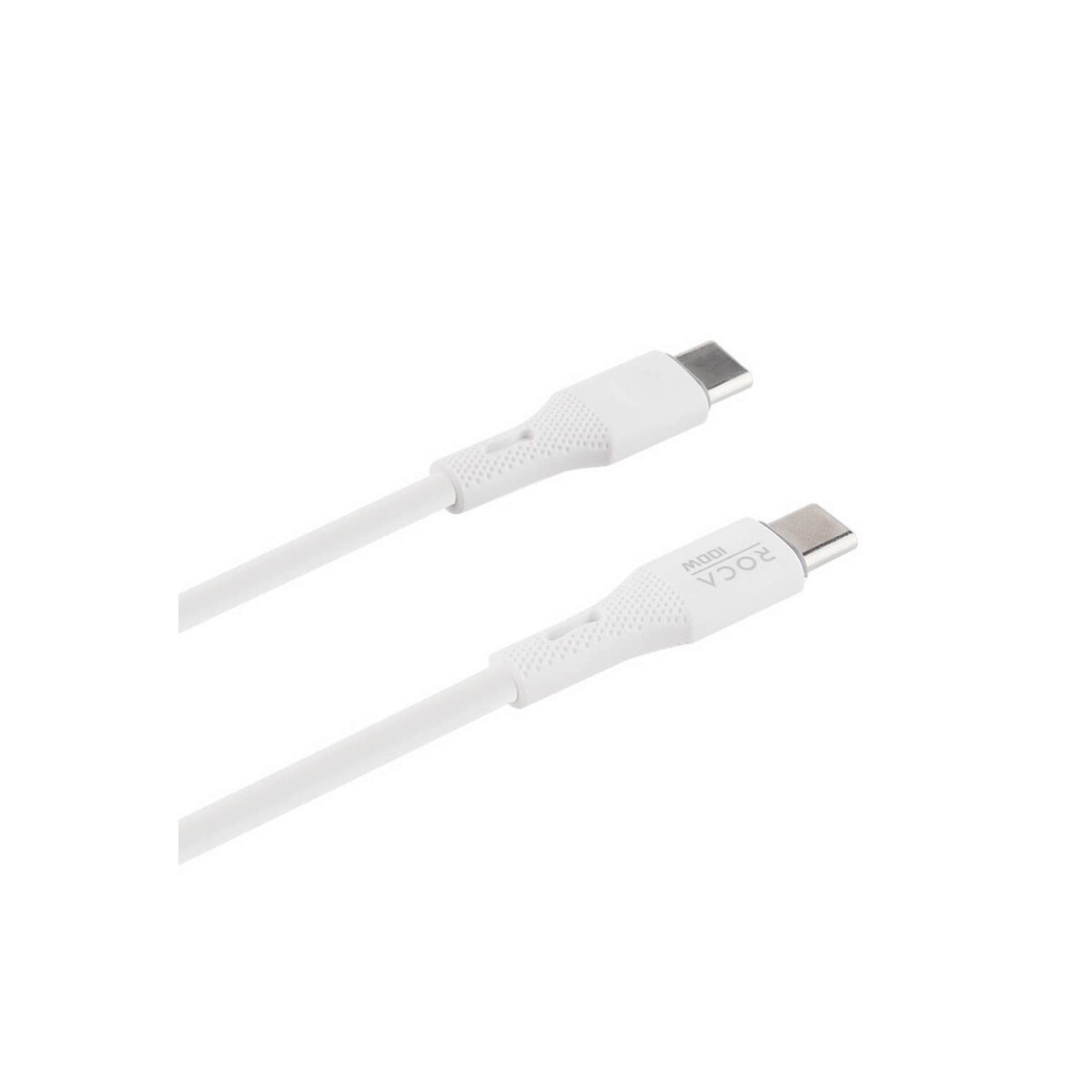 Cable de datos USB-C a USB-C PD 100W color blanco 