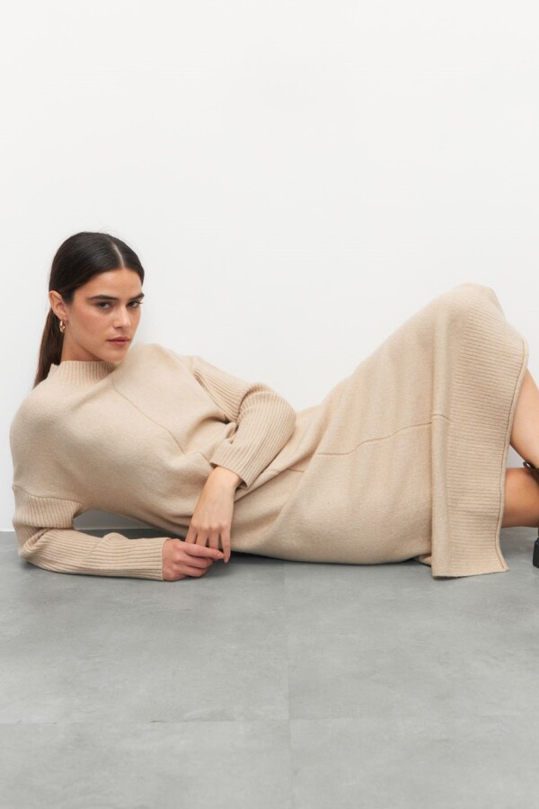 VESTIDO ITALO Beige Melange