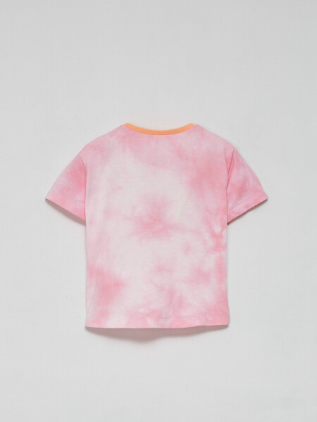 Camiseta manga corta Tye Dye Rosa