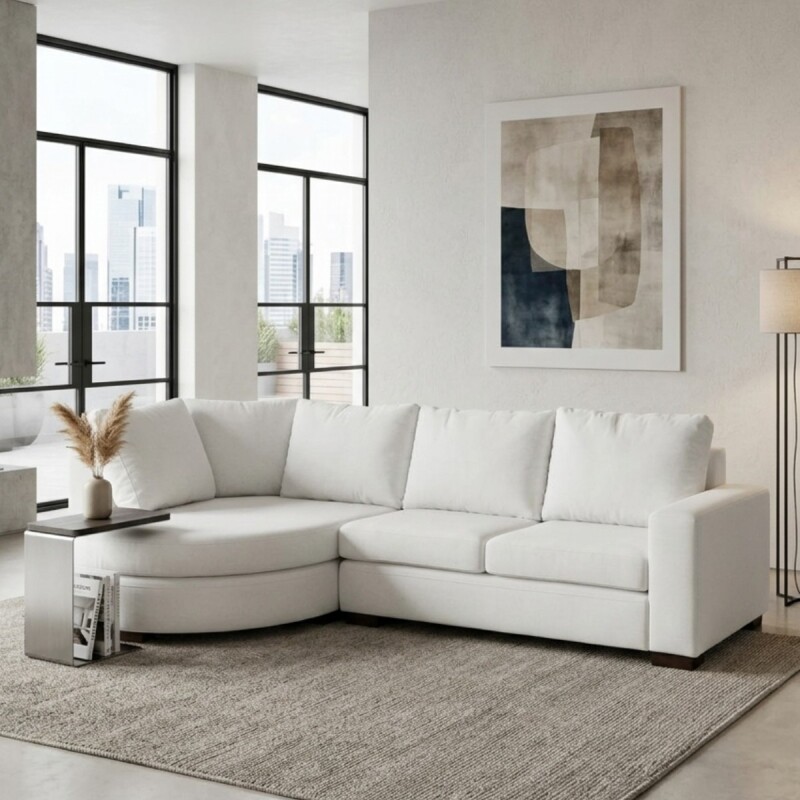 SOFA SHERLON 2 PUESTOS ROUND 402007 CENIZA 2PZS CD Unica