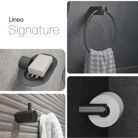 SET DE ACCESORIOS METALK LINEA SIGNATURE COLOR GRAFITO GRAFITO-GUNMETAL