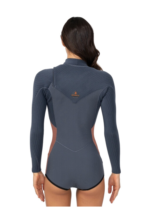Hyperfreak Dama 2mm - Chest Zip - LS Springsuit - Gris Hyperfreak Dama 2mm - Chest Zip - LS Springsuit - Gris