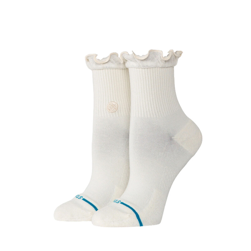 Medias Stance Ruffle Icon Quarter - Blanco Medias Stance Ruffle Icon Quarter - Blanco