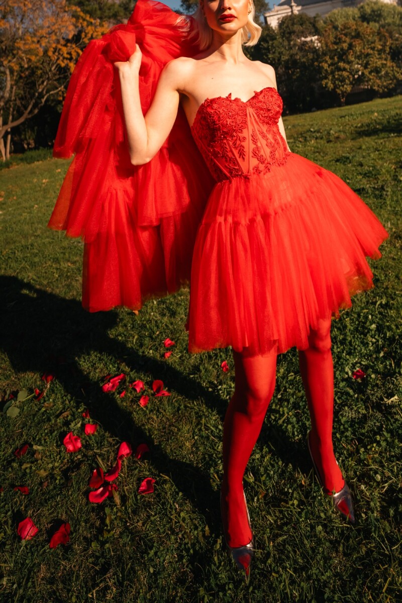 Vestido Baena Rojo