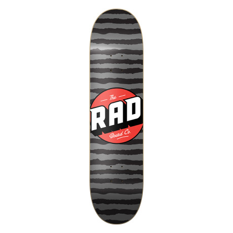 Deck Skate Rad 8.375" - Stripes Grey/Red (Sólo Tabla · Lija Incluída) Deck Skate Rad 8.375" - Stripes Grey/Red (Sólo Tabla · Lija Incluída)