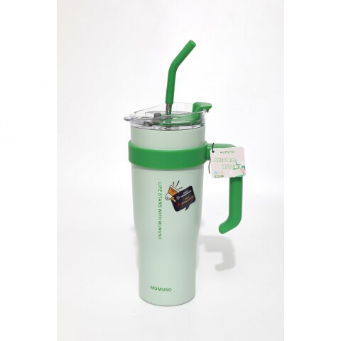 VASO AISLADO DE GRAN CAPACIDAD CON ASA (VERDE/1200 ML) VASO AISLADO DE GRAN CAPACIDAD CON ASA (VERDE/1200 ML)