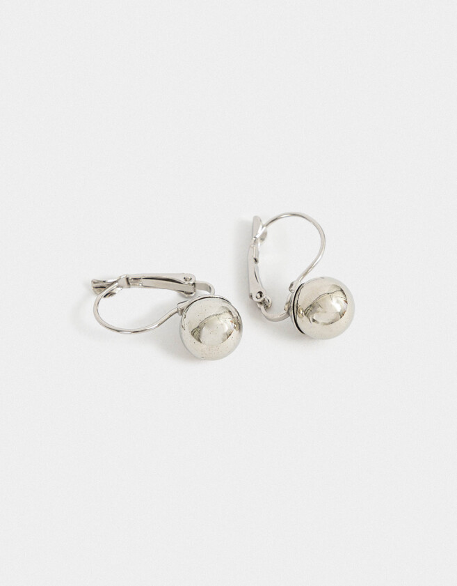 Aros Argollas De metal Aros Cortos De Metal - Plateado Niquel