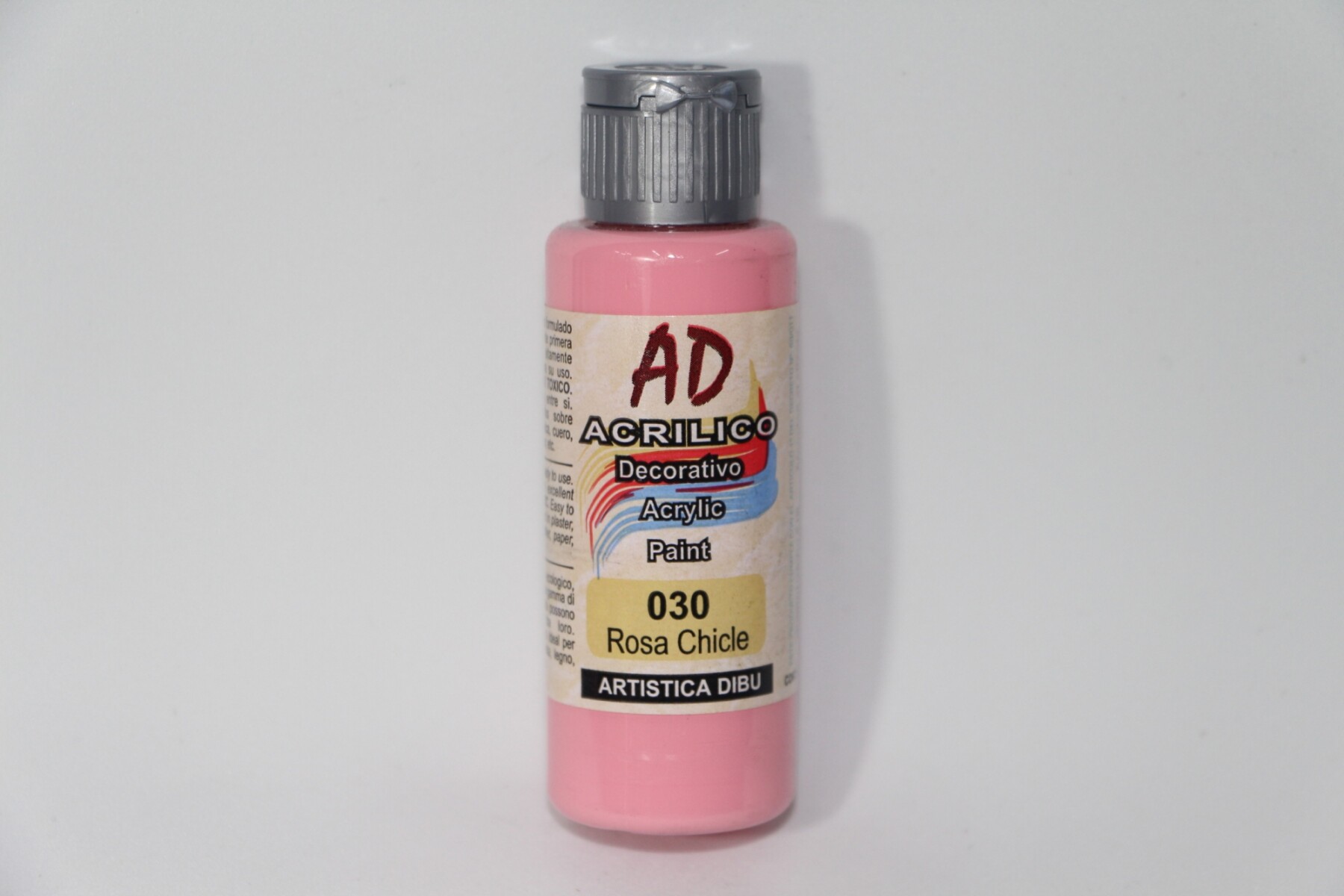 PINTURA ACRILICA ARTISTICA DIBU 60 ML. DIFERENTES COLORES - COLOR ROSA CHICLE 030 