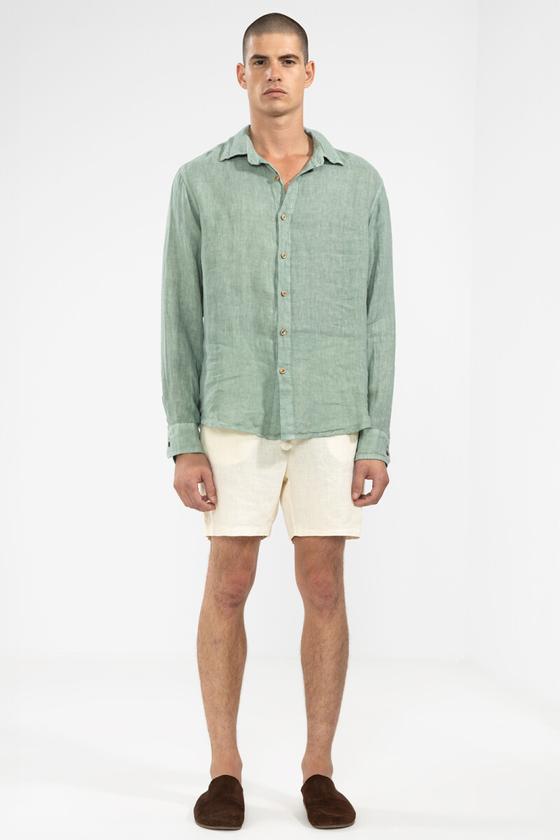 PREMIUM LINEN SHORTS Cream