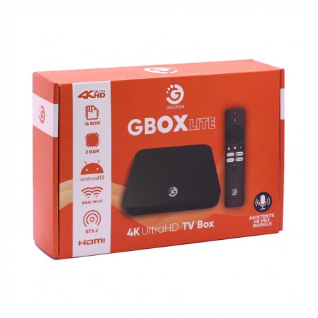 Tv Box GOLDTECH Quad 4K 16GB 2GB RAM Android 14 WiFi Con Control Remoto Tv Box GOLDTECH Quad 4K 16GB 2GB RAM Android 14 WiFi Con Control Remoto