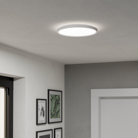 Plafón blanco IP44 LED 13,9W 3 tonos Ø30cm ROVITO EG3614