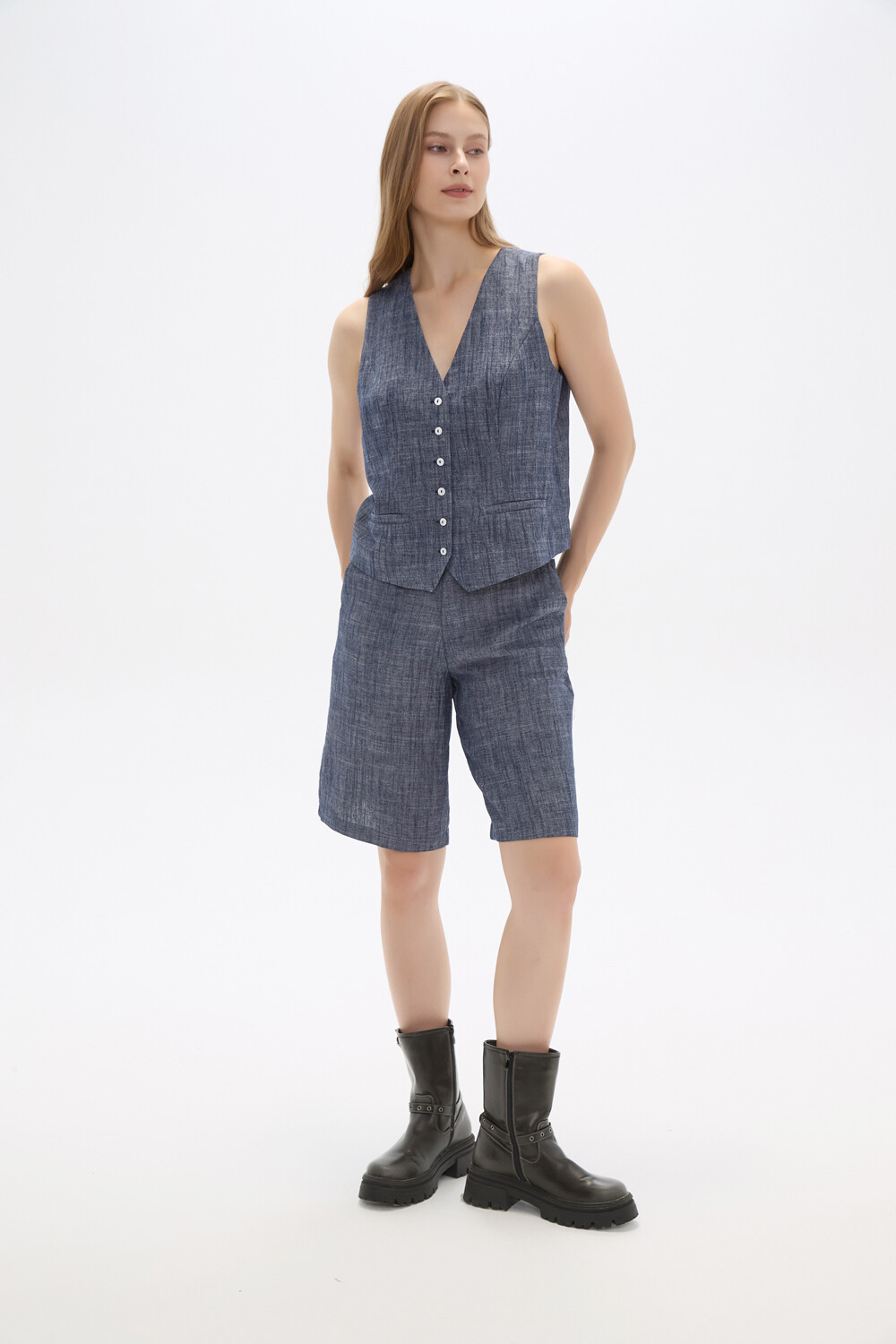 Bermuda Liena Azul Piedra