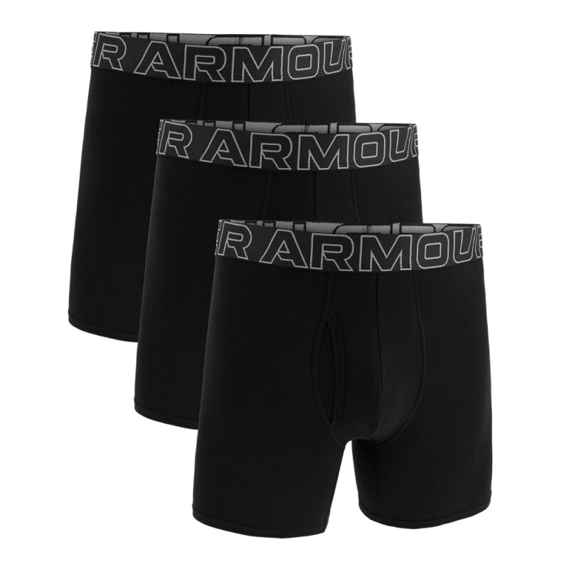 UA PERFORMANCE COTTON SOLID (3 PACK) BLACK