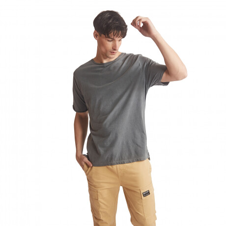 Remera de Hombre KristoBelga Gris Topo