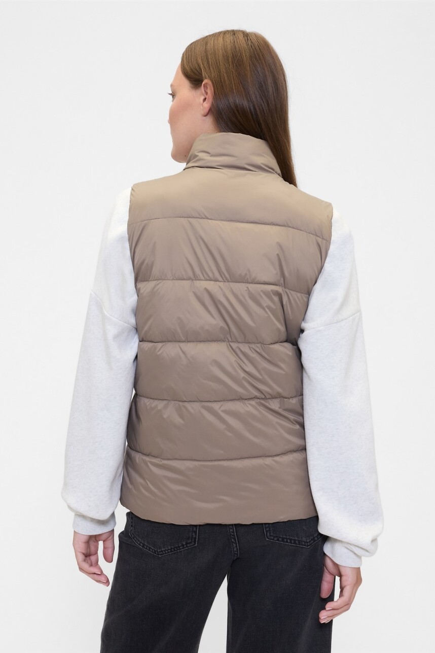 Chaleco Puffer Mujer Medium Cool Brown