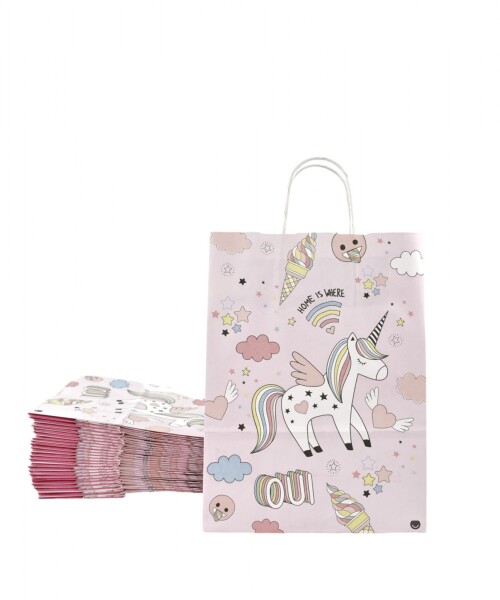 Pack x 20 - bolsa fantasia 22x10x30 cm. UNICORN