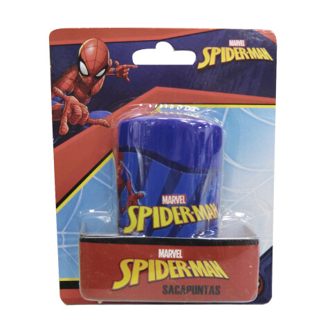 Sacapuntas Spiderman con Deposito y 2 Agujeros AZUL