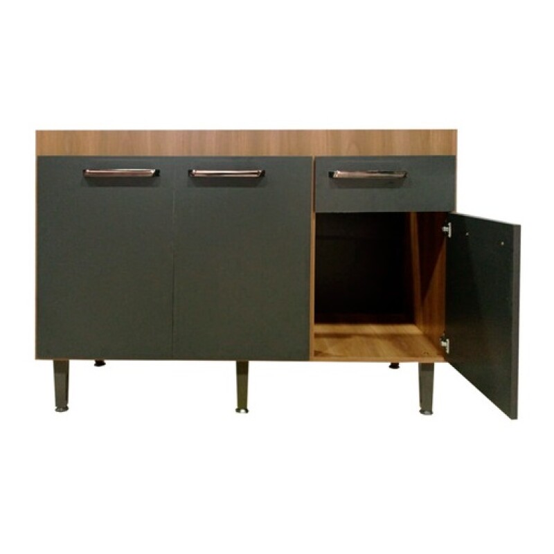 Mueble Bajo Mesada En Madera 100% Mdp 15 Mm Nogal Grafito Mueble Bajo Mesada En Madera 100% Mdp 15 Mm Nogal Grafito