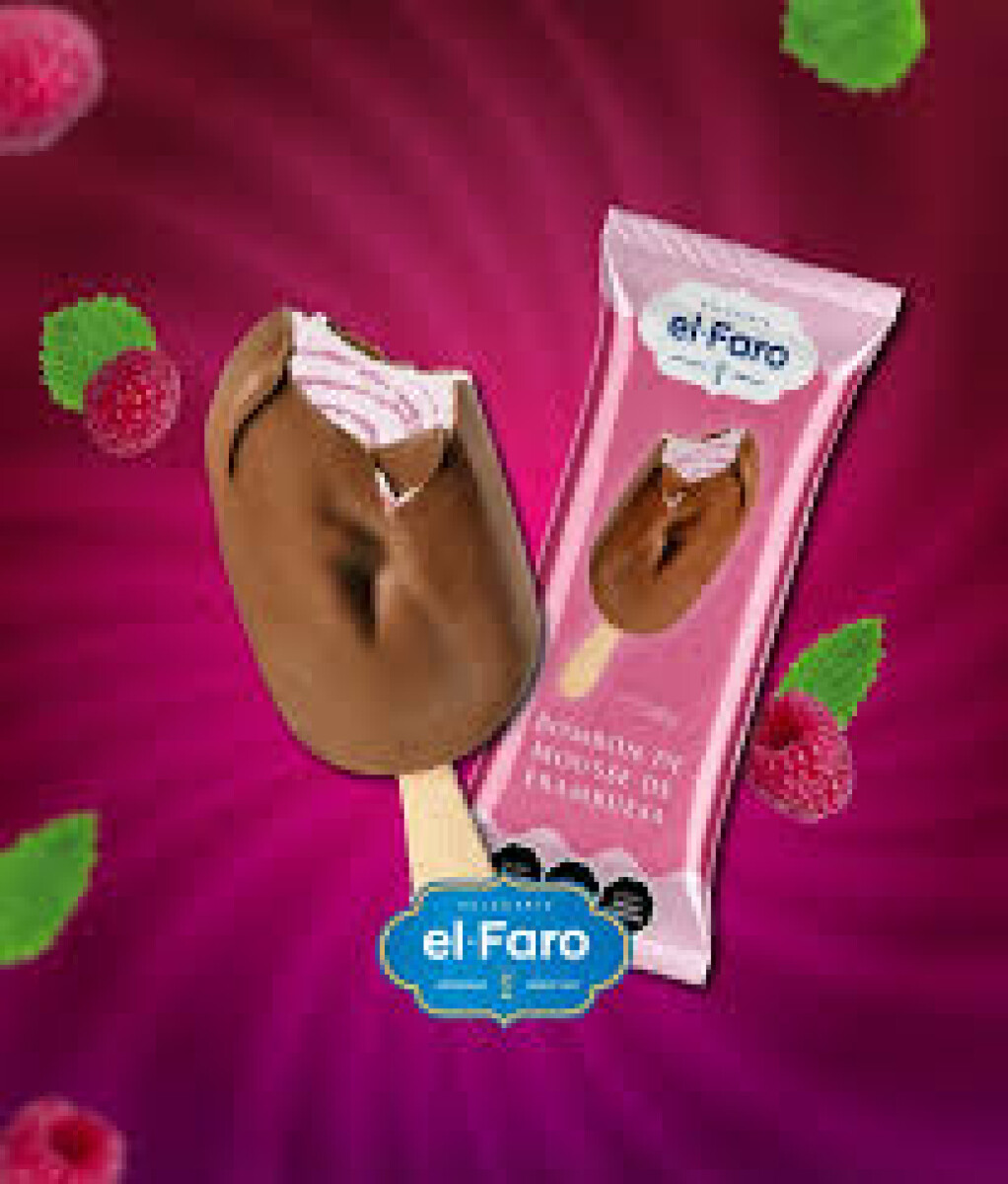 PALETA EL FARO MOUSSE FRAMBUESA 