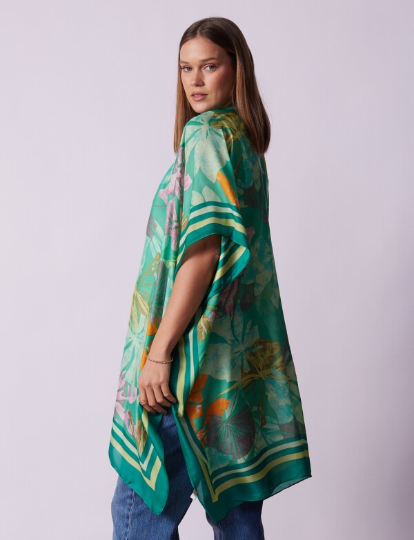 Kimono Flores VERDE/MULTI