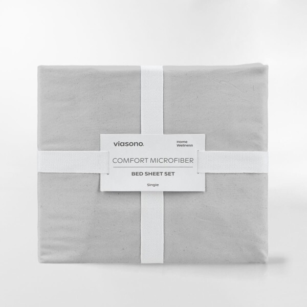 FUNDA DE DUVET MICROFIBER GRIS CLARO - QUEEN