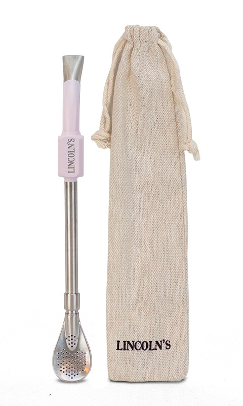 BOMBILLA GALACTIC ACERO INOXIDABLE ROSA PASTEL