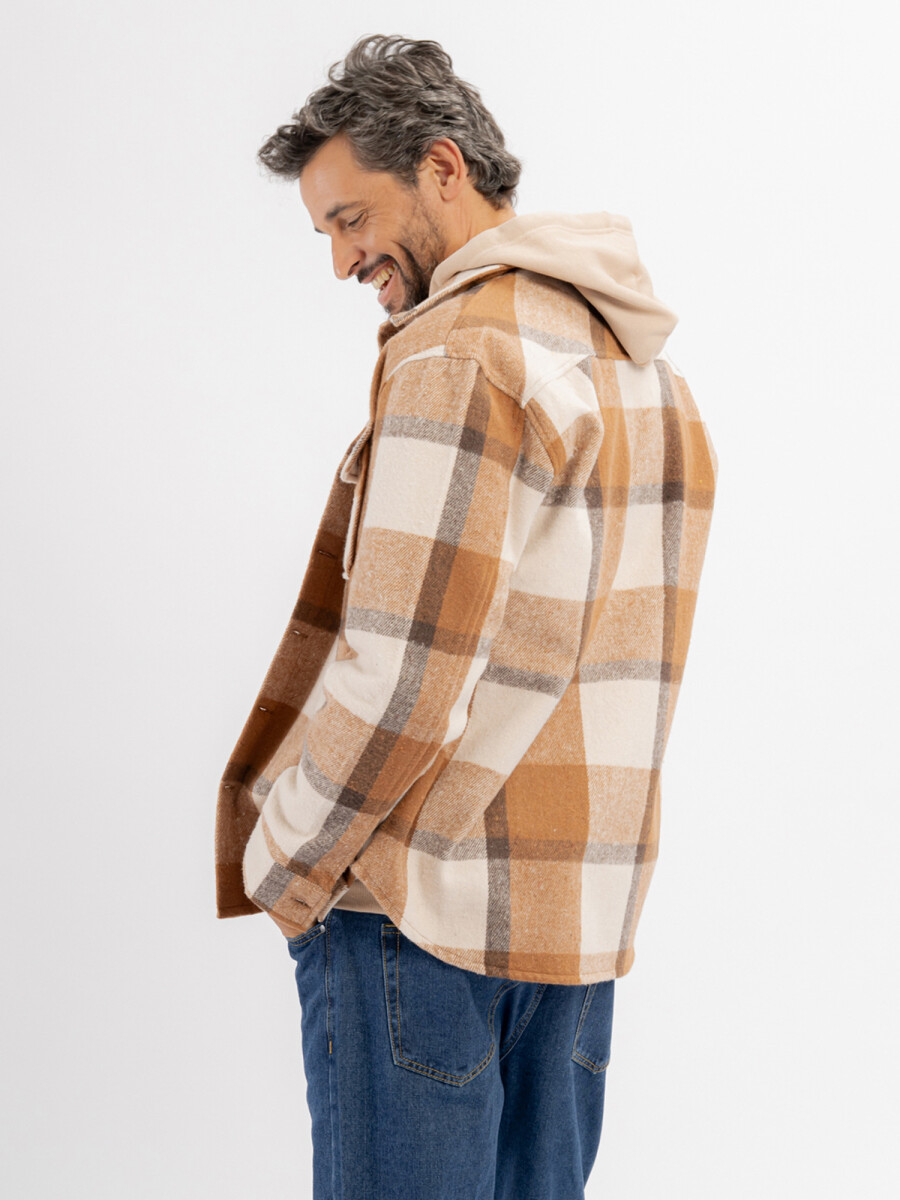 Sobrecamisa franela - beige 