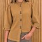 Camisa Carlita Volados Camel