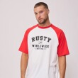T-SHIRT RUSTY ERNEUS BLA ROJO