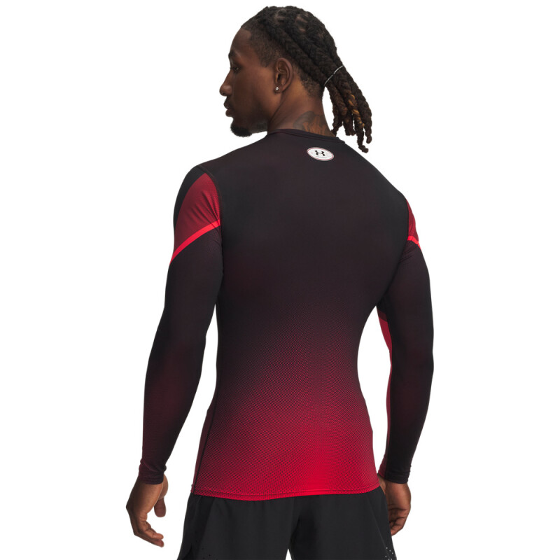 UA Heatgear Sub Crew LS-RED RED-600