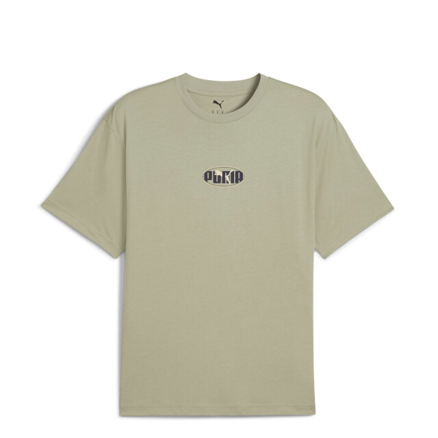 Remeras Puma Logo Lab Relax Masculino Verde