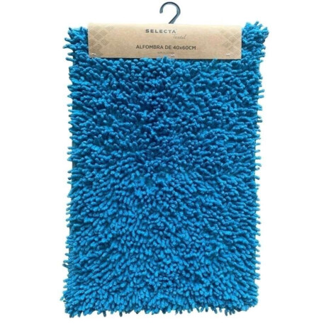 Alfombra Rect Baño Montañas Shaggy 40*60Cm Celeste