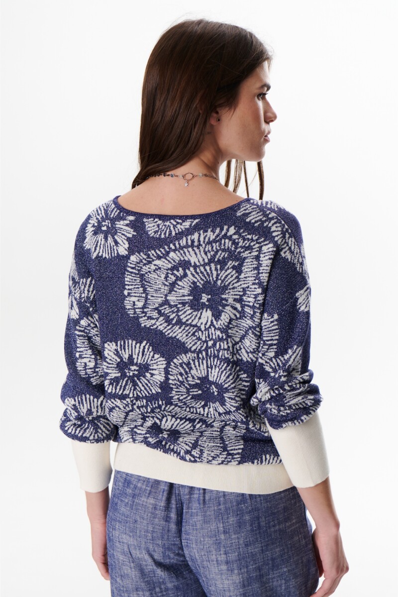 SWEATER FLOR BLINK AZUL