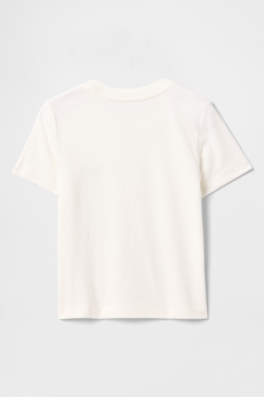 Remera Con Bolsillo Logo Gap Toddler Niño New Off White