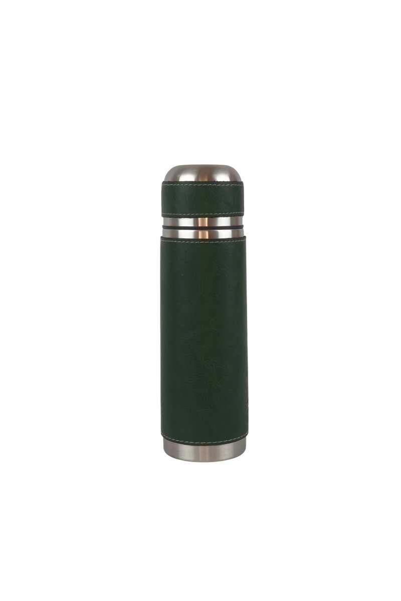 Termo de acero forrado 500 ml verde