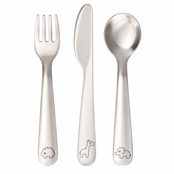 Set x3 cubiertos metal entrenamiento BUBA Set x3 cubiertos metal entrenamiento BUBA