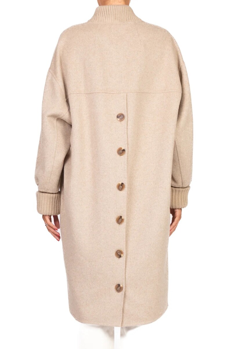 CHAQUETA LARGA Beige
