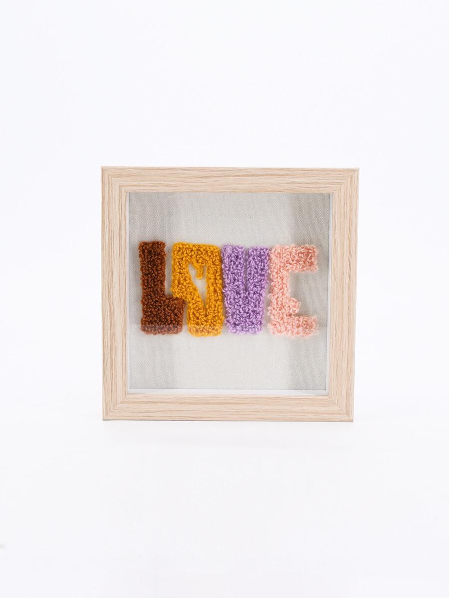 CUADRO LOVE - MADERA 