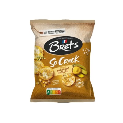 Snack Moutarde Pickles 70g Brets So Crack Brets Crack Moutard Pick 70g