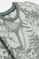 Remera m/c estampada VERDE