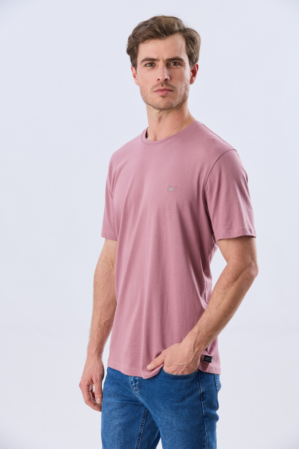 REMERA BÁSICA DE ALGODÓN Rosa Oscuro