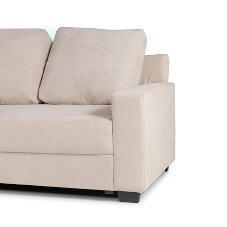 Rinconera Lucci - Tela Microfibra - Chaise izquierdo Berlin 02 (Beige)