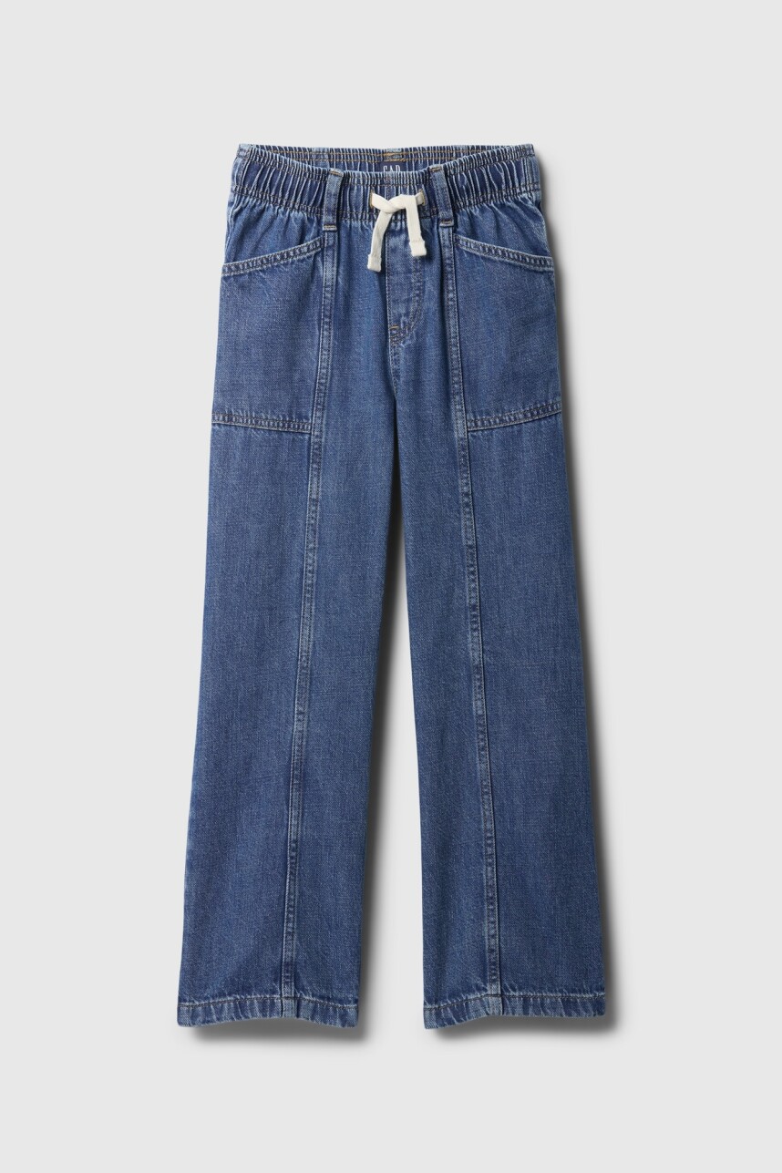 Jean Easy Wide Niña Medium Wash