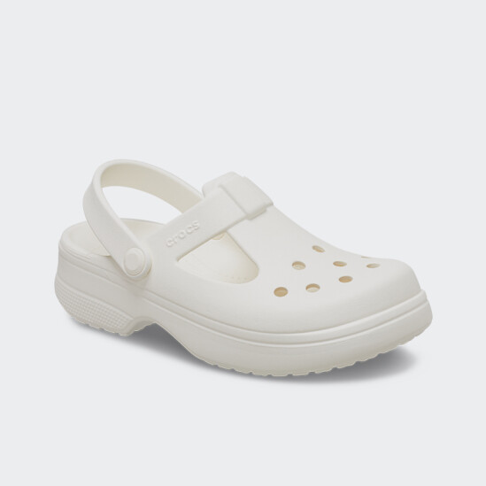 Classic Clog Mary Jane Niños Blanco