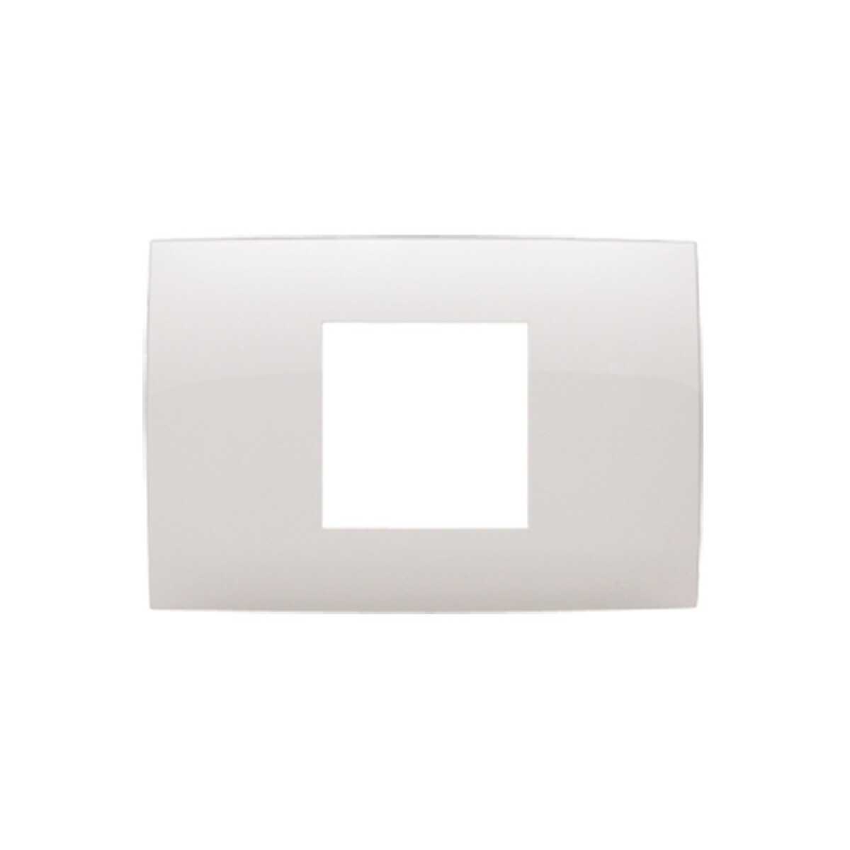 Plaqueta p/1 módulo doble - Presta blanco - C51512 